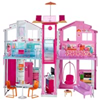 Barbie - Supercasa - casa muñecas- regalo para niñas y niños 3-9 años (Mattel DLY32)